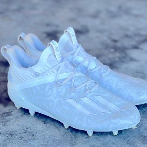 Adidas Adizero New Reign floral white football cleats. Size 10.